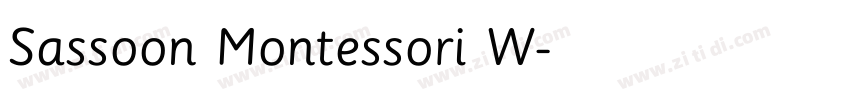 Sassoon Montessori W字体转换